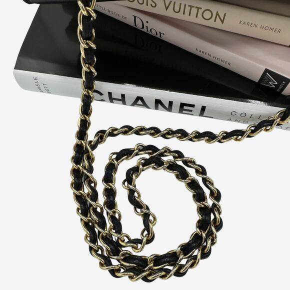 Chanel Black Lambskin Full Flap Shoulder Bag - Picture 15 of 16